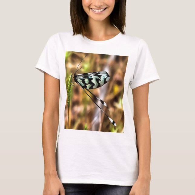 Nemoptera bipennis Spoon-Winged Insect Art T-Shirt (Front)