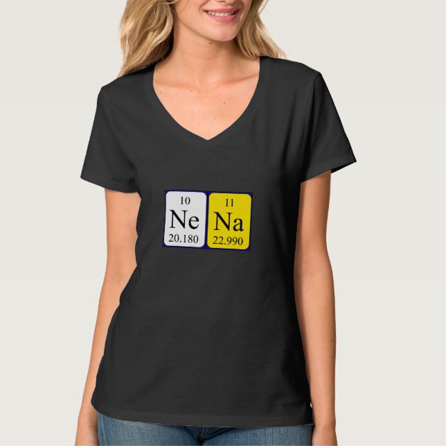 Nena periodic table name shirt (Front)