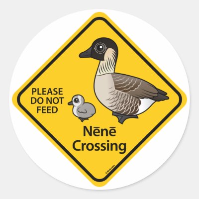 Nene Crossing Classic Round Sticker