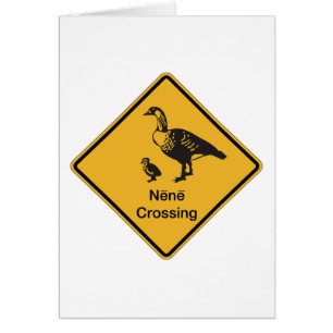 Nene Crossing, Traffic Warning Sign, Hawaii, USA