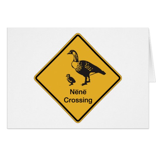 Nene Crossing, Traffic Warning Sign, Hawaii, USA (Front Horizontal)