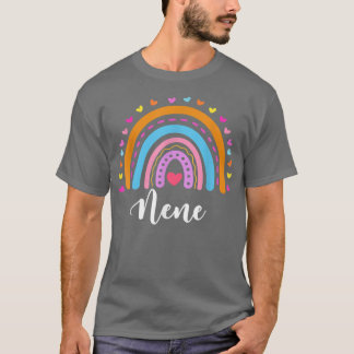 Nene Gifts For Grandma Cute Nene Rainbow Mothers D T-Shirt