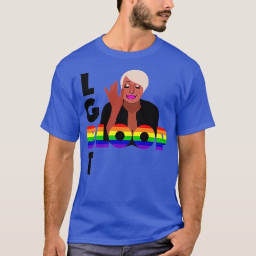 NENE LEAKES LGBT Bloop Pride RHOA Real Housewives  T_Shirt