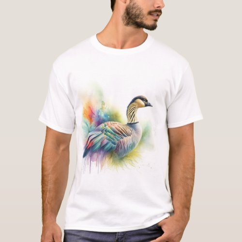 Nene Vibrance AREF762 _ Watercolor T_Shirt