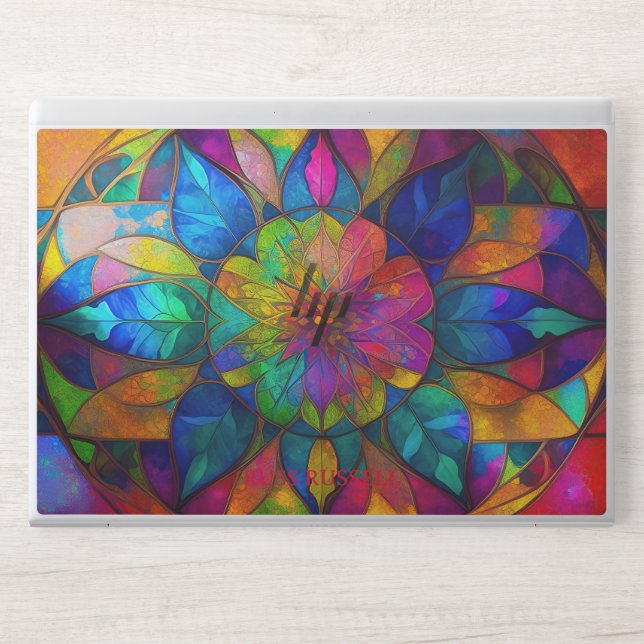 NEO BOHO STAINED GLASS HP LAPTOP SKIN (Front)