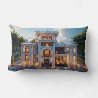 Neo-Classical Dream Palace | AI-Reimagined Lumbar Pillow