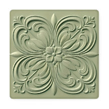 Neo-Classical Floral Relief Four Color