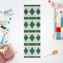 Neo-Deco Triangle Grid Indoor Runner Rug