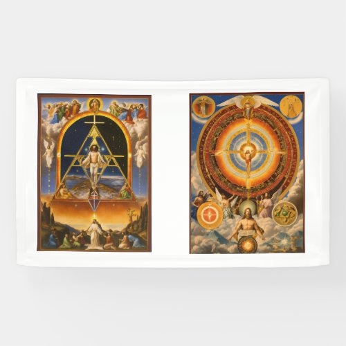 Neo Gnostic holy trinity with human Mind represent Banner