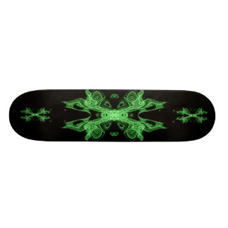 neo green black skateboard deck