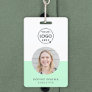 Neo Mint Green ID | Modern Trendy Minimalist Photo Badge