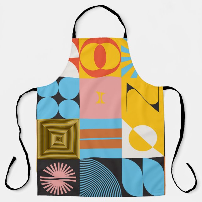 Neo Modernism artwork pattern made with abstract g Apron (Front)