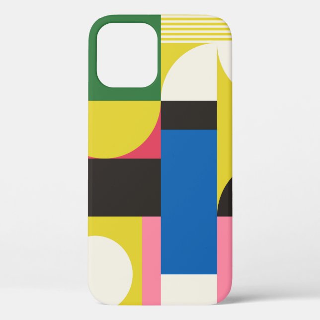 Neo Modernism artwork pattern made with abstract g Case-Mate iPhone Case (Back)