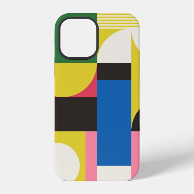 Neo Modernism artwork pattern made with abstract g Iphone Case (Back)