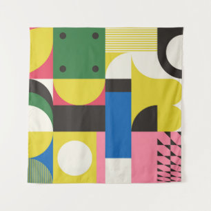 Neo Modernism artwork pattern made with abstract g Tapestry