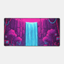  Neo-Nomad Pixel Nature Desk Pad - Cybernetic