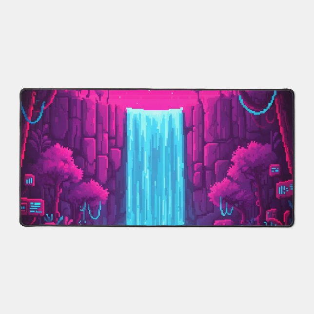  Neo-Nomad Pixel Nature Desk Pad - Cybernetic (Front)