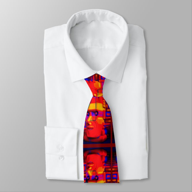Neo-Polynesian Neck Tie (Tied)