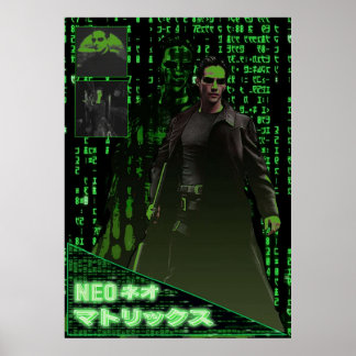 Neo The Matrix Japanese Poster