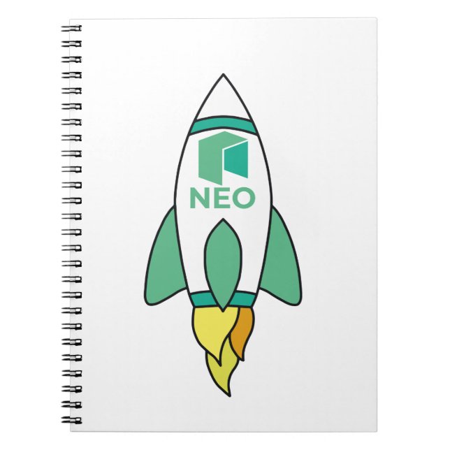 Neo To The Moon Rocket Notebook (Front)