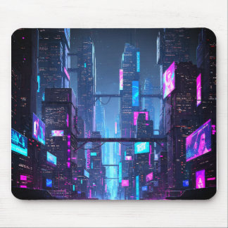 Neo-Tokyo Nightlife Mouse Pad