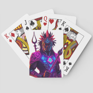 Neo-Tribal Royalty Poker Card
