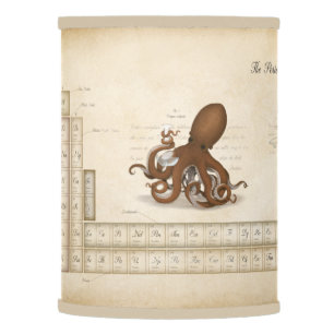 Neo-Victorian Romantic Periodic Table of Elements Lamp Shade