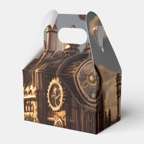 Neo_Victorian Steampunk Power Plant v2   Favor Boxes