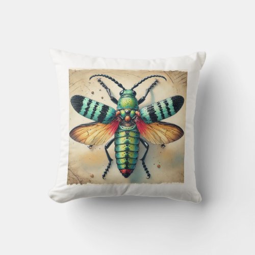 Neobaryssinus 280624IREF121 _ Watercolor Throw Pillow