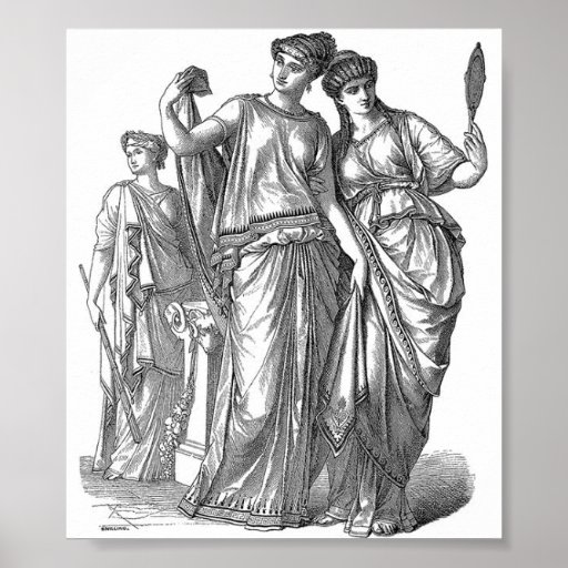 NeoClassic Art Print in black and white | Zazzle