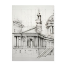 Neoclassical Architecture Postcard