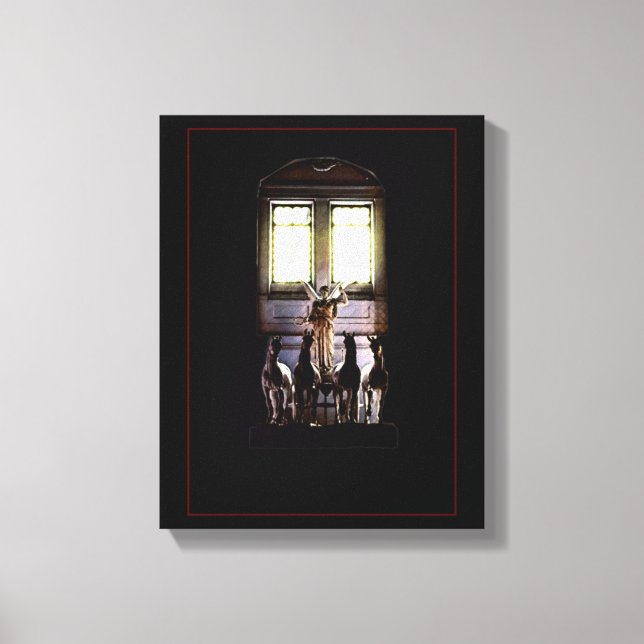 Neoclassical Marble Sculpture Canvas (Front)