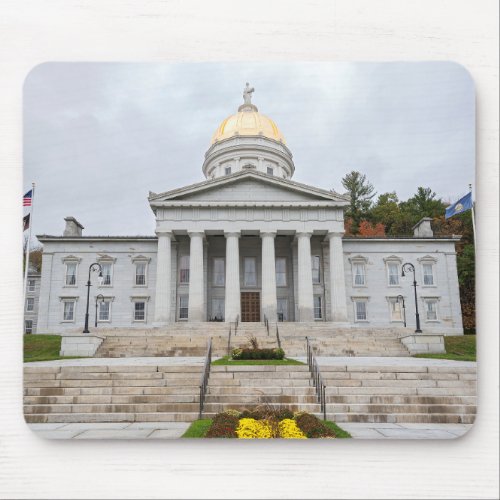 neoclassical state capitol building in montpelier  mouse pad