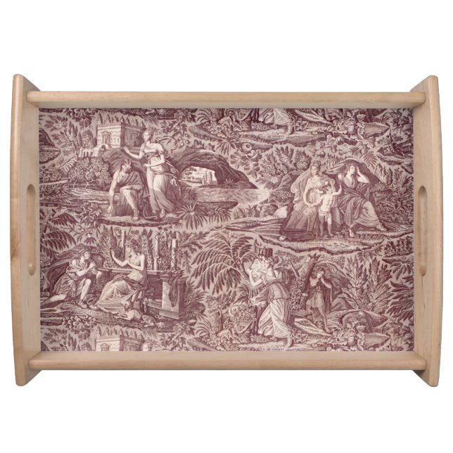Neoclassical Toile Serving Tray (Front)