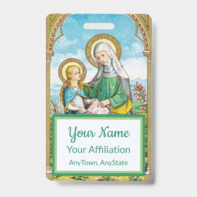 NeoGothic St. Anne and Young Mary (SAU 29) Badge (Front)