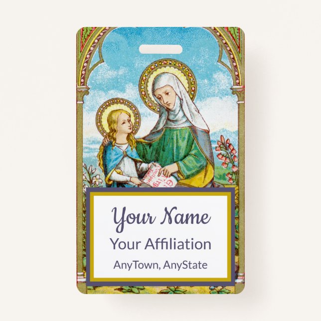 NeoGothic St. Anne and Young Mary (SAU 29) Badge (Front)