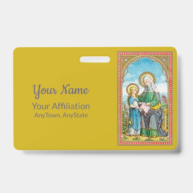 NeoGothic St. Anne and Young Mary (SAU 29) Badge (Front)
