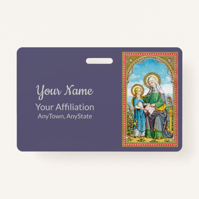NeoGothic St. Anne and Young Mary (SAU 29) Badge (Back)