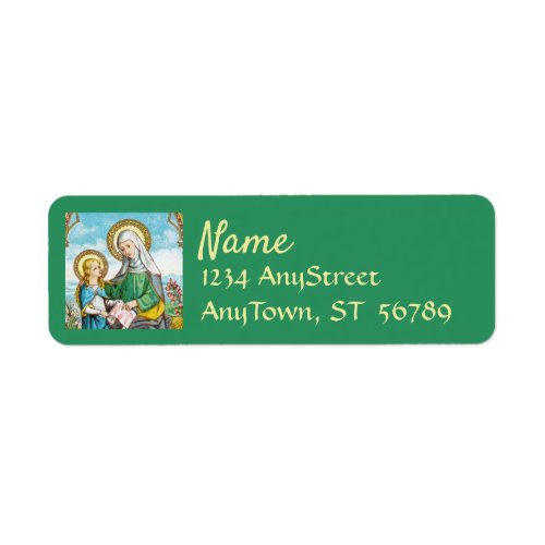 NeoGothic St Anne and Young Mary SAU 29 Label