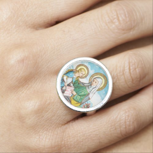 NeoGothic St Anne and Young Mary SAU 29 Ring
