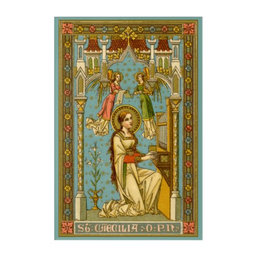 NeoGothic St Cecilia of Rome BNG 02 Acrylic Print