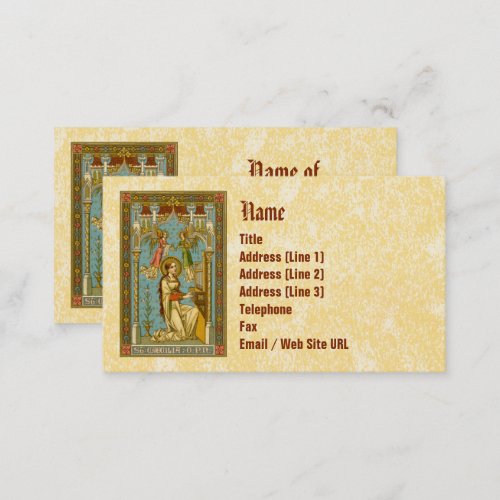 NeoGothic St Cecilia of Rome BNG 02 Business Card