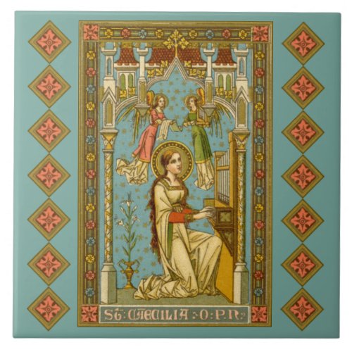 NeoGothic St Cecilia of Rome BNG 02 Ceramic Tile