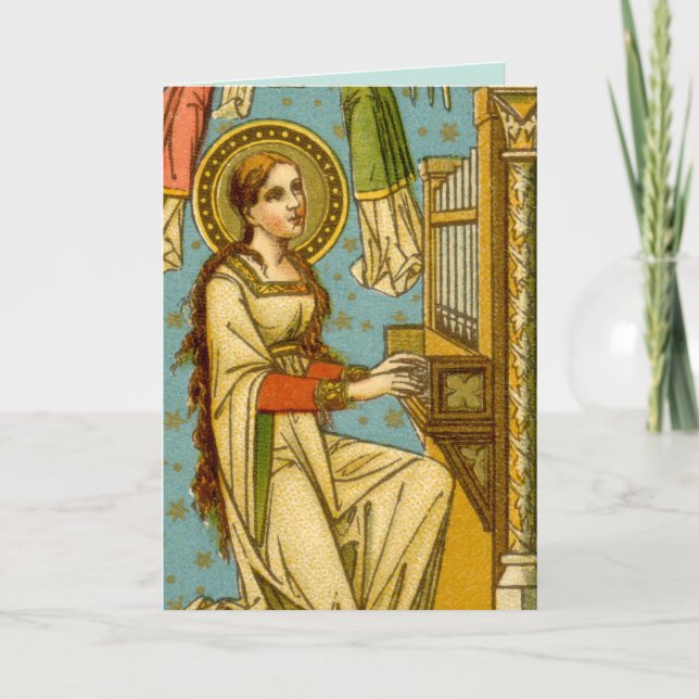NeoGothic St. Cecilia of Rome (detail; BNG 02) Card (Front)