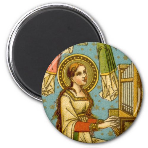 NeoGothic St Cecilia of Rome detail BNG 02 Magnet