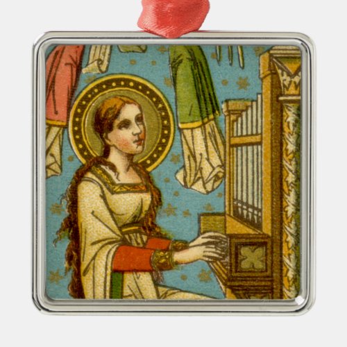 NeoGothic St Cecilia of Rome detail BNG 02  Metal Ornament