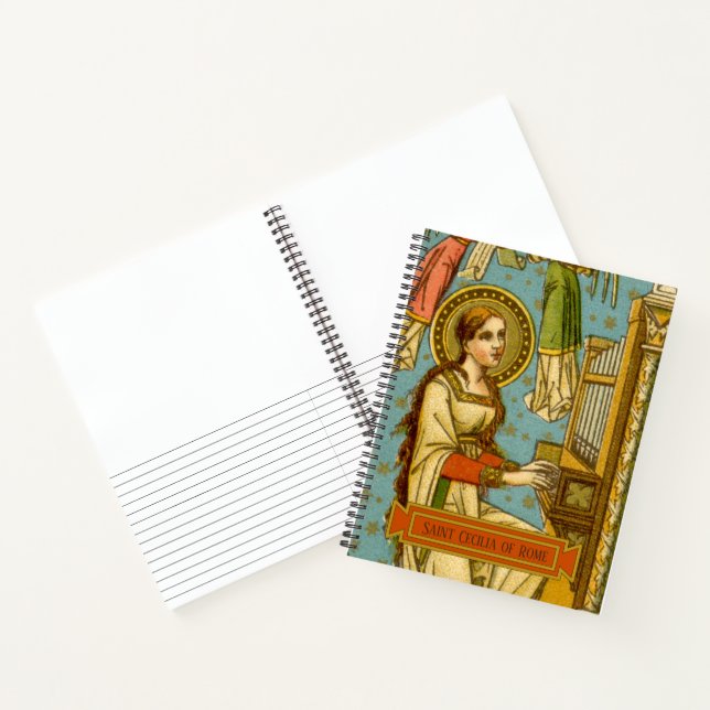 NeoGothic St. Cecilia of Rome (detail; BNG 02) Notebook (Inside)