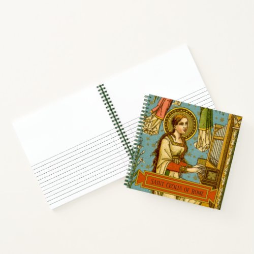 NeoGothic St Cecilia of Rome detail BNG 02 Notebook