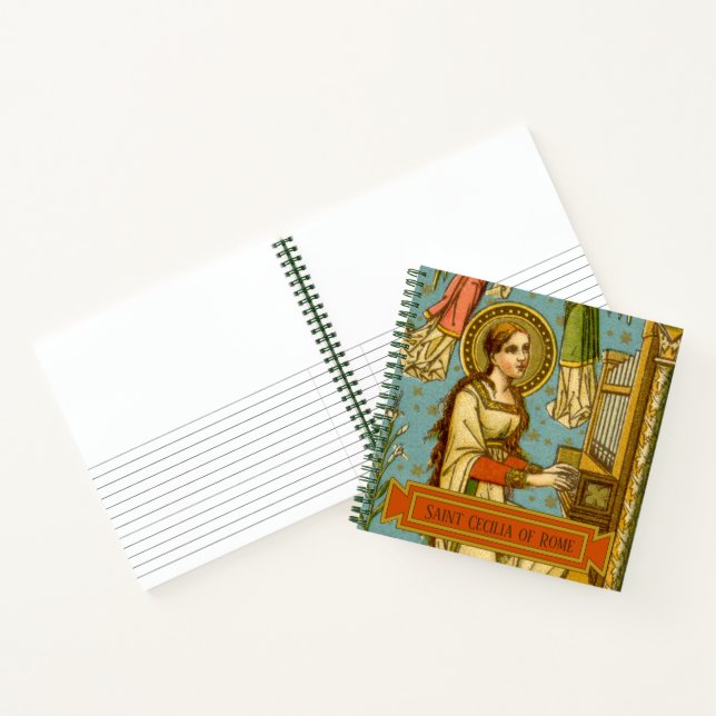 NeoGothic St. Cecilia of Rome (detail; BNG 02) Notebook (Inside)