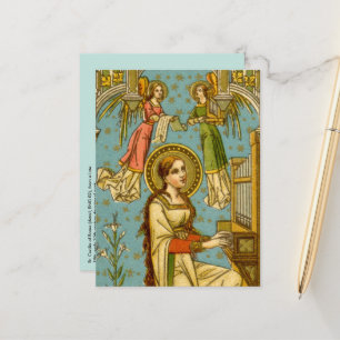 NeoGothic St. Cecilia of Rome (detail; BNG 02) Pos Postcard